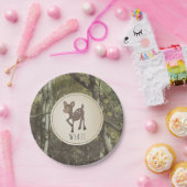 Wyattのシカのプレートの迷彩柄2 ペーパープレート (パーティー)