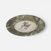Wyattのシカのプレートの迷彩柄2 ペーパープレート (アングル)
