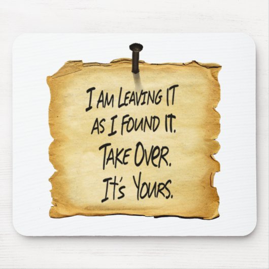 Wyattの印の地図書はマウスパッドをすくめました マウスパッド (正面)