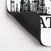 Wyattの油/黒いロゴ マウスパッド (コーナー)