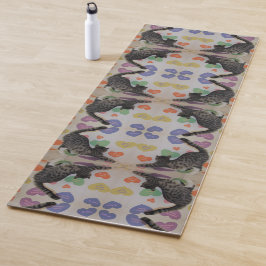 Wyatt The Cat's Down Dog Yoga Mat – 前面のみ ヨガマット