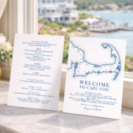 Wychmere Beach Club ウェディング・ウィークエンド・イベント ウェルカム サンキューカード