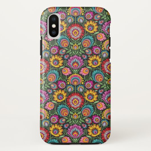 Wycinankiのフォークの花柄 Case-Mate iPhoneケース (裏面)