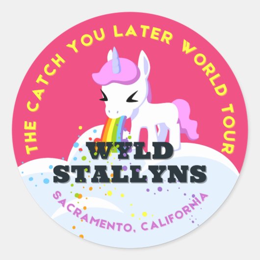 Wyld Stallyns: The Catch You Later World Tour  ラウンドシール (正面)