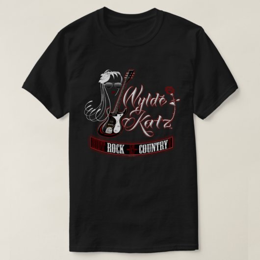 Wylde Katzバンド熱いRockinのTシャツ Tシャツ (デザイン正面)