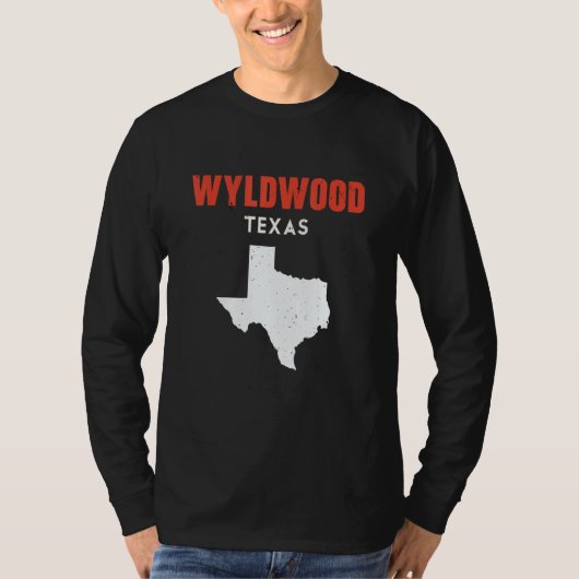 Wyldwood Texas USA State America Travel Texas Tシャツ (正面)