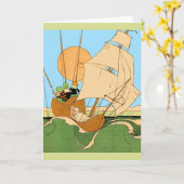 Wynken, Blynken and Nod カード (黄色い花)