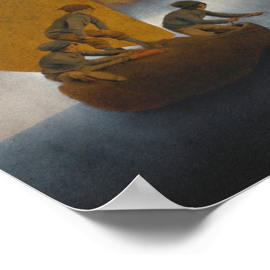 Wynken Blynken And Nod By Maxfield Parrish 1902 ポスター (角)