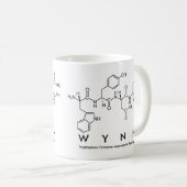 Wynnペプチド名mug コーヒーマグカップ (正面右)