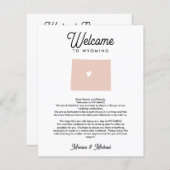 WYOMINGウェルカムレターの旅程ANY COLOR (正面/裏面)