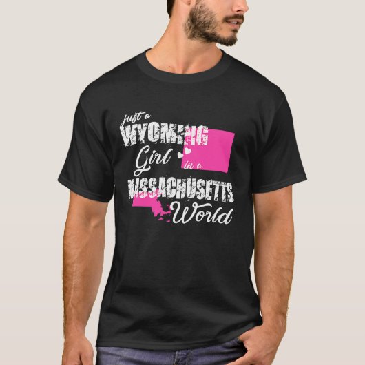 Wyomingマサチューセッツ州のWyomingの女の子 Tシャツ (正面)