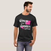 Wyomingマサチューセッツ州のWyomingの女の子 Tシャツ (正面フル)