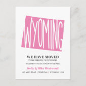 Wyoming新しいアドレスを移動しました新しいホームポストカード ポストカード (正面)
