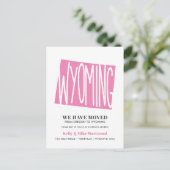 Wyoming新しいアドレスを移動しました新しいホームポストカード ポストカード (スタンド正面)