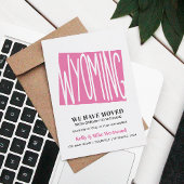 Wyoming新しいアドレスを移動しました新しいホームポストカード ポストカード