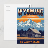 Wyoming Equality State ポストカード (正面/裏面)