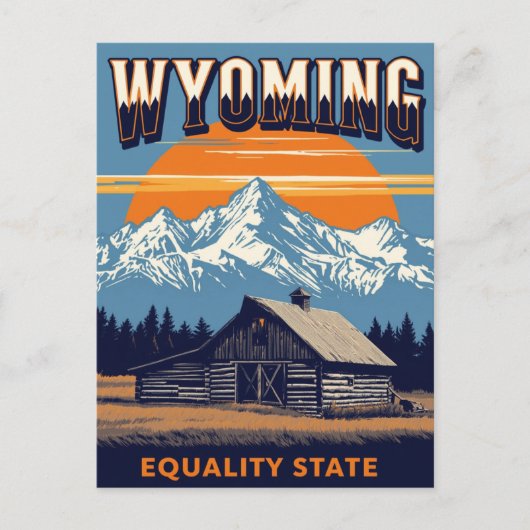 Wyoming Equality State ポストカード (正面)