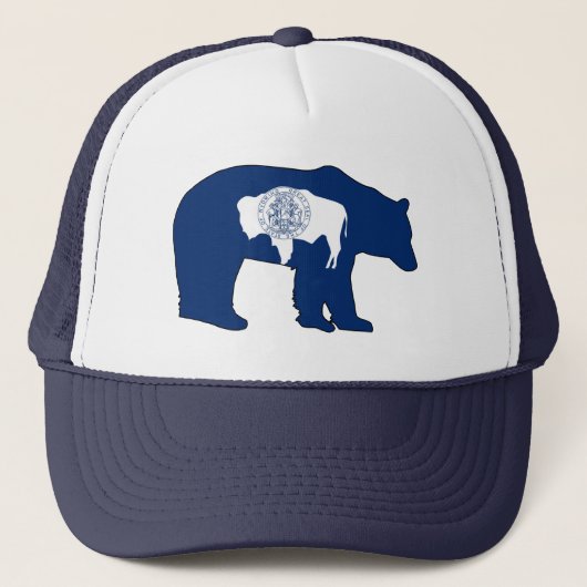 Wyoming Flag Bear キャップ (正面)