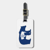 Wyoming Flag Bear ラゲッジタグ (正面縦)