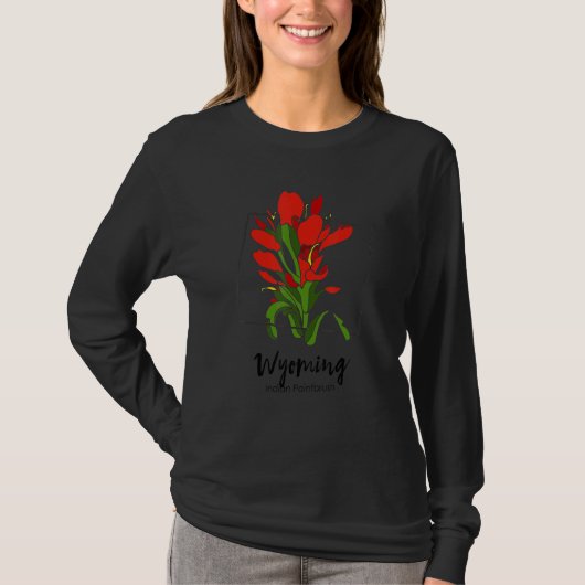 Wyoming Indian Paintbrush Flower Tシャツ (正面)