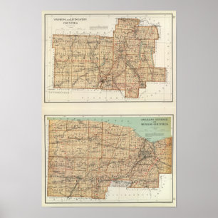 Wyoming, Livingston, Orleans, Gensee ポスター
