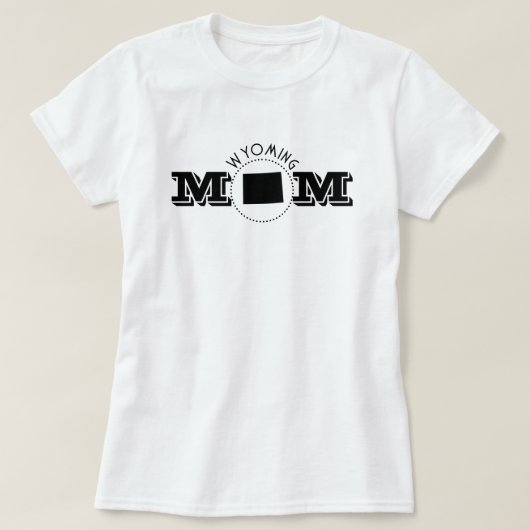 Wyoming Mom  Tシャツ (デザイン正面)