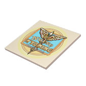 Wyoming Nurse Caduceus Tile タイル (側面)