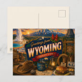 Wyoming Postcard ポストカード (正面/裏面)