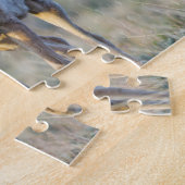 Wyoming、Sublette County、Pronghorn bucks ジグソーパズル (側面)