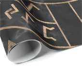 Wyrdのくもの巣運命の大理石および金ゴールドのマトリックス ラッピングペーパー (ロールコーナー)