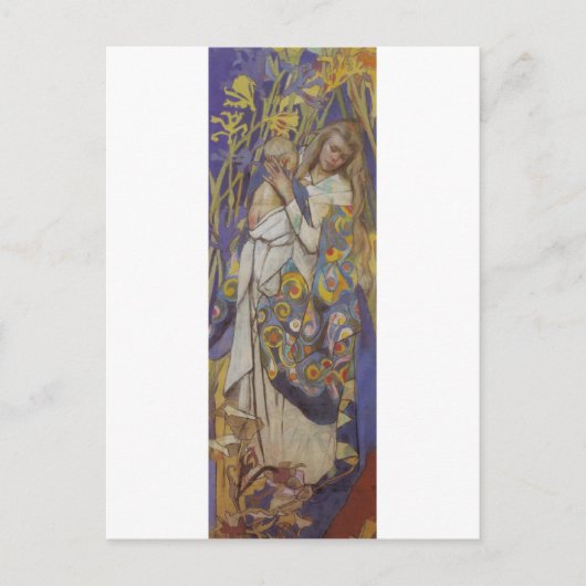 Wyspianski, Caritas (マドンナと子), 1904 (1) ポストカード (正面)