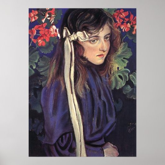 Wyspianski, Eliza Parenskaのポートレート, 1905 ポスター (正面)