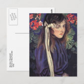 Wyspianski, Eliza Parenskaのポートレート, 1905 ポストカード (正面/裏面)