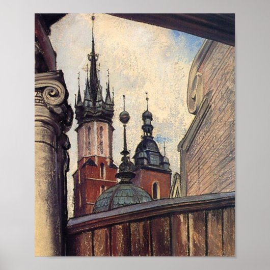 Wyspianski, The Towers of St Mary's Church, 1905 ポスター (正面)