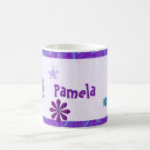WYSTERIA JEWELED 3Dあなたの名前を追加 コーヒーマグカップ (中央)