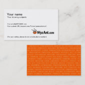 WyzAntのカスタマイズ可能な名刺 名刺 (正面/裏面)