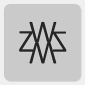 WZSMロゴシール スクエアシール (正面)