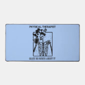 Xおもしろい線カスタマイズ医療セラピスト デスクマット (正面)