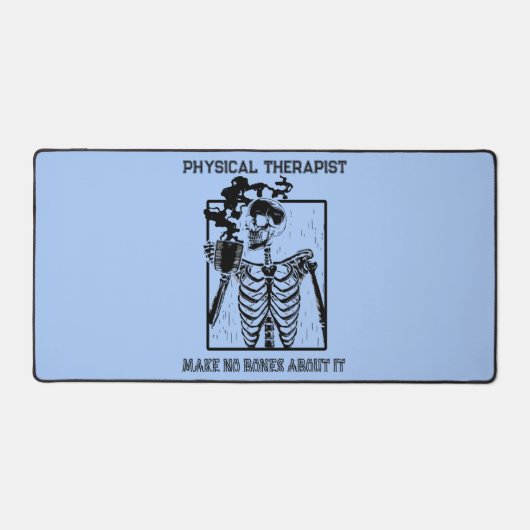 Xおもしろい線カスタマイズ医療セラピスト デスクマット (正面)