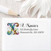 Xお洒落一文字 ラベル (インサイチュ)