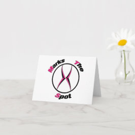 Xが地点を示す カード