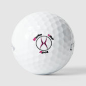 Xが地点を示す ゴルフボール (正面)