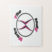 Xが地点を示す ジグソーパズル (縦)