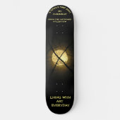 Xが地点を示す スケートボード (正面)