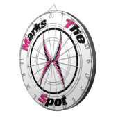 Xが地点を示す ダーツボード (正面右)