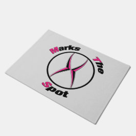 Xが地点を示す ドアマット