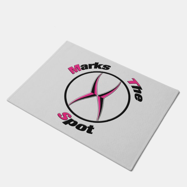 Xが地点を示す ドアマット (アングル)