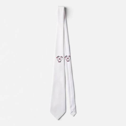 Xが地点を示す ネクタイ (正面)