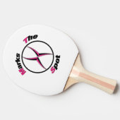 Xが地点を示す 卓球ラケット (横)