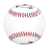 Xが地点を示す 野球ボール (裏面)